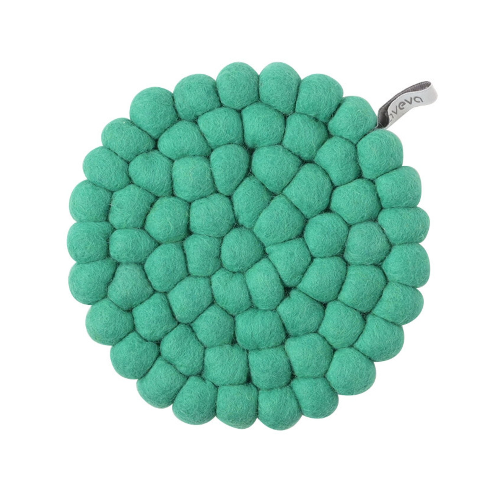 Dessous de plat pompons uni - Vert