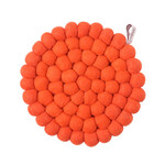 Pom-pom trivet - Coral