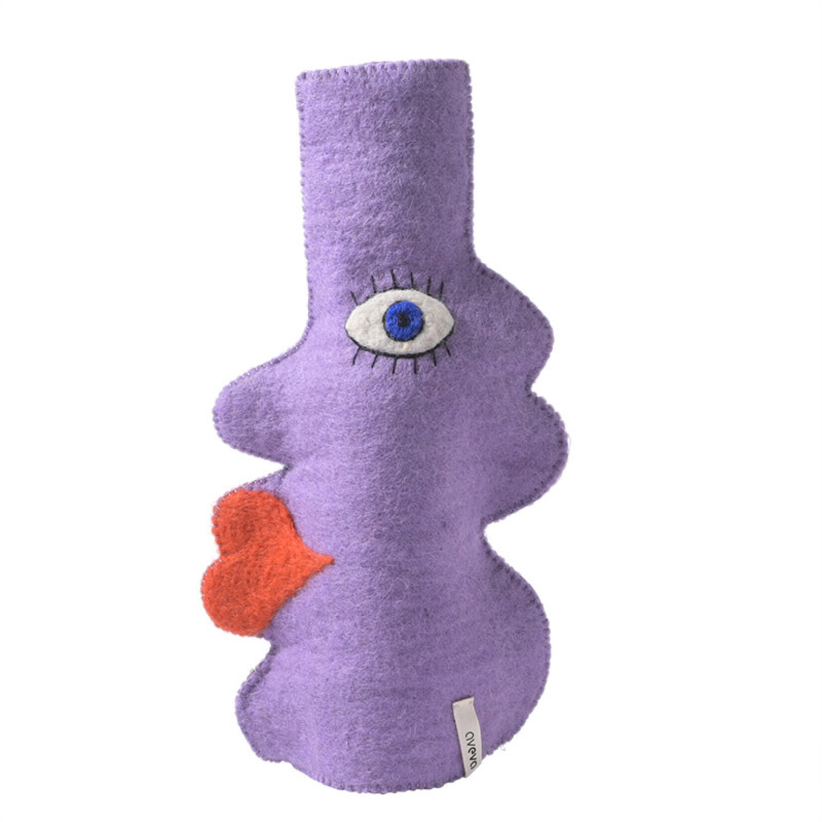 Wool vase cover Face - Lilac
