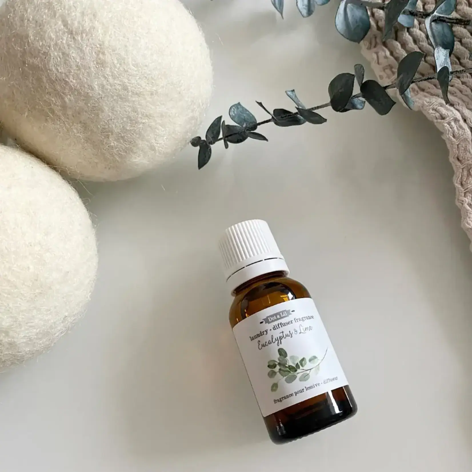 Dot & Lil Fragrance pour Lessive et Diffuseur - Eucalyptus & Lime