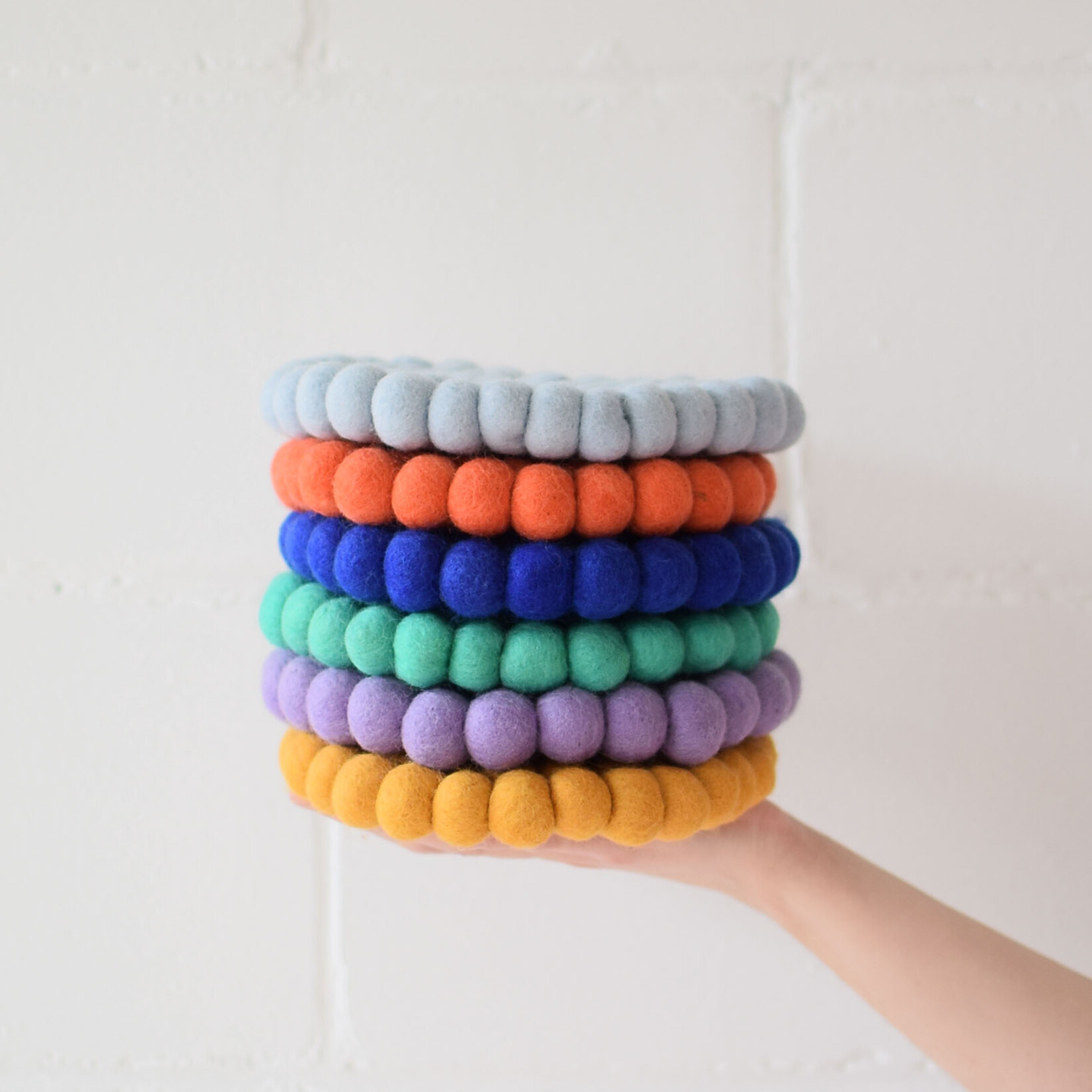 Pom-pom trivet - Green