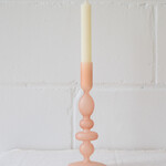 Frosted glass candleholder - Nude (2 sizes)