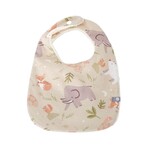 Cotton doubled-layered bib Animals