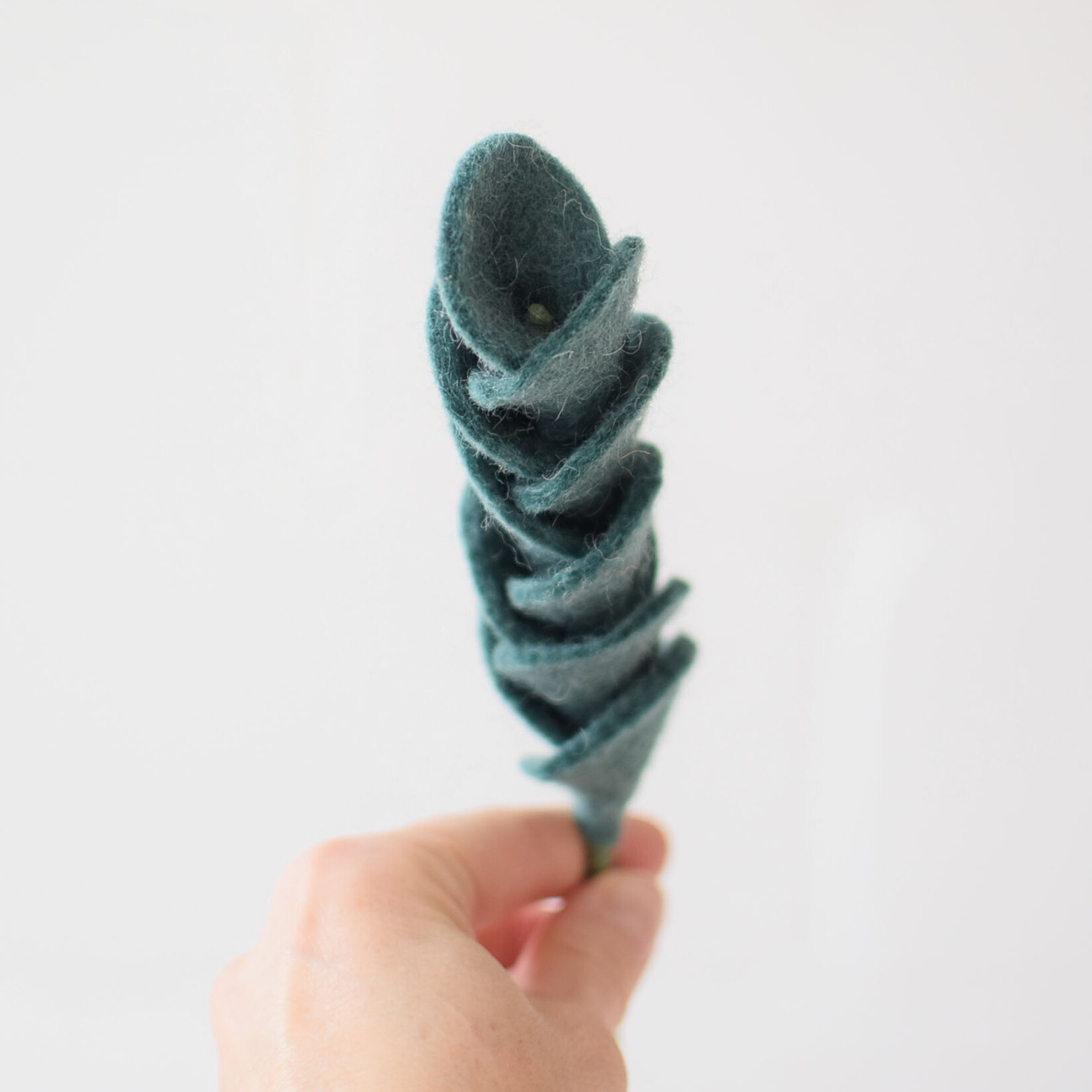Wool flower - Dark eucalyptus