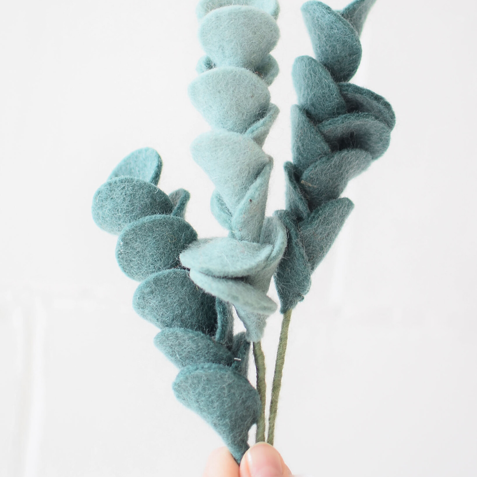 Wool flower - Dark eucalyptus