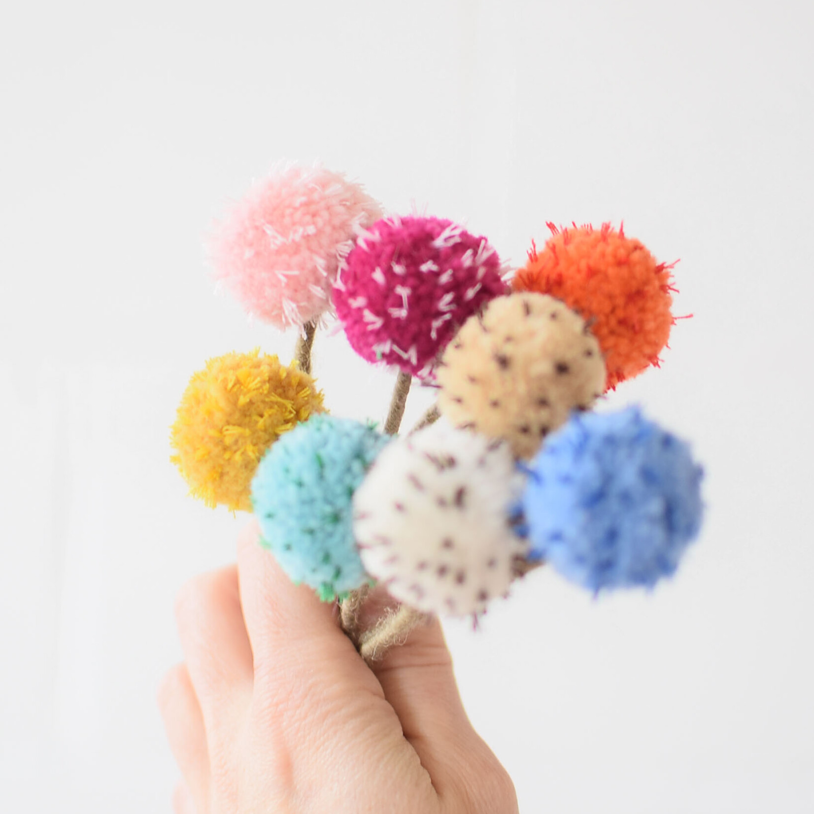 Fleur en laine - Chardon