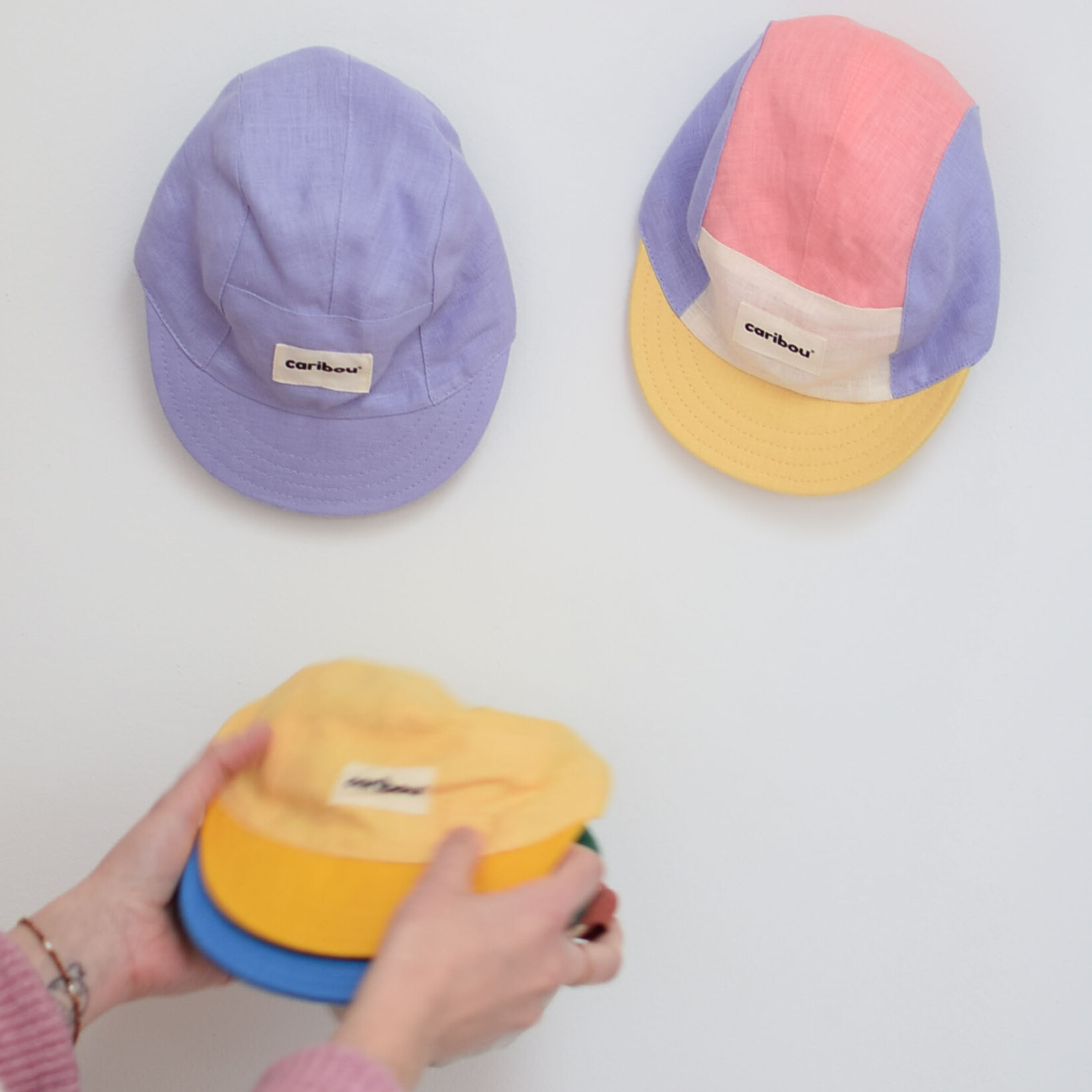 Children's linen cap - Lavender