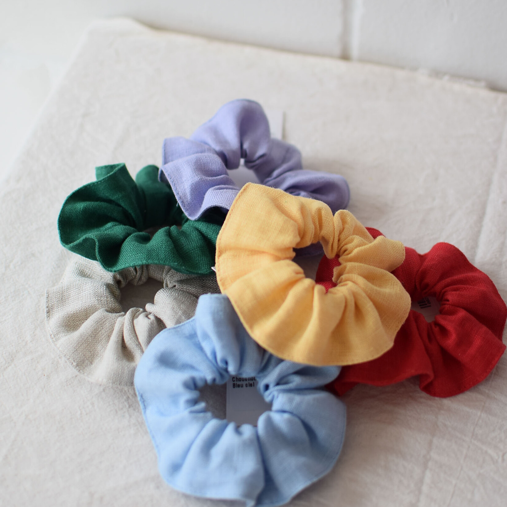 Linen scrunchie