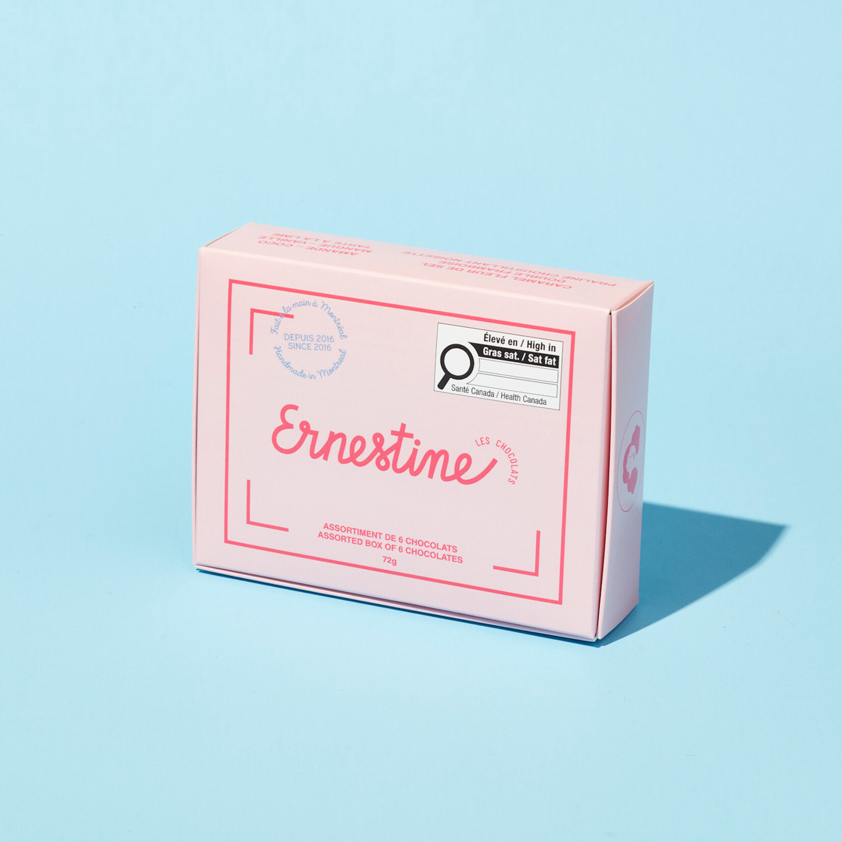 Boîte de 6 chocolats assortis