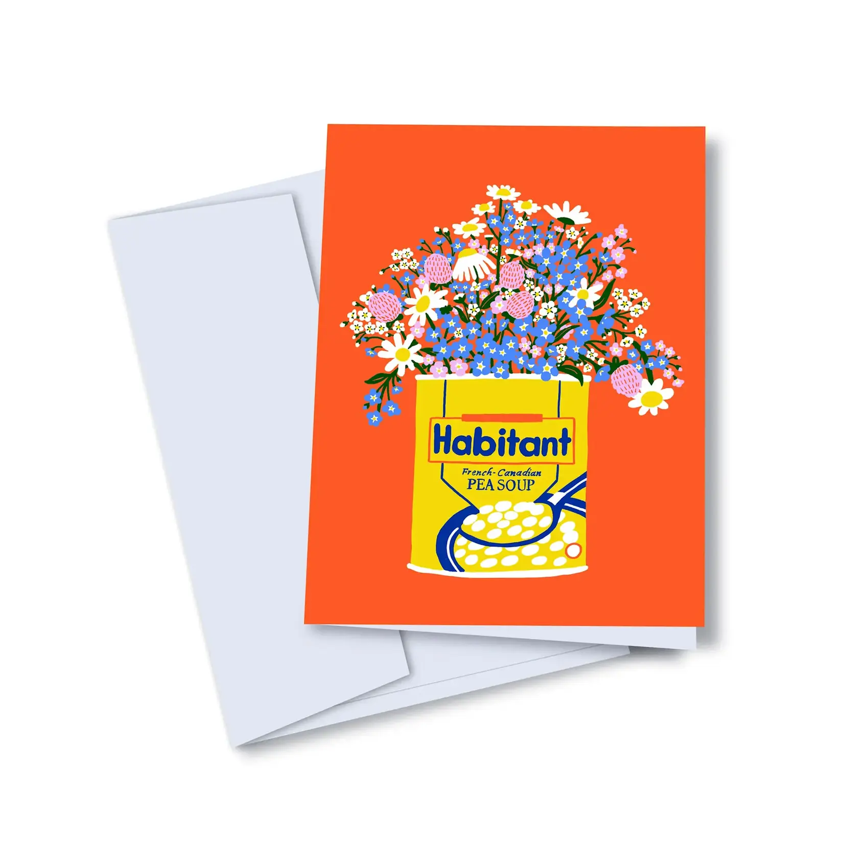 Carte de souhaits - Bouquet Pea soup