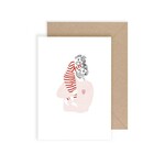 Postcard Super Dad cuddle