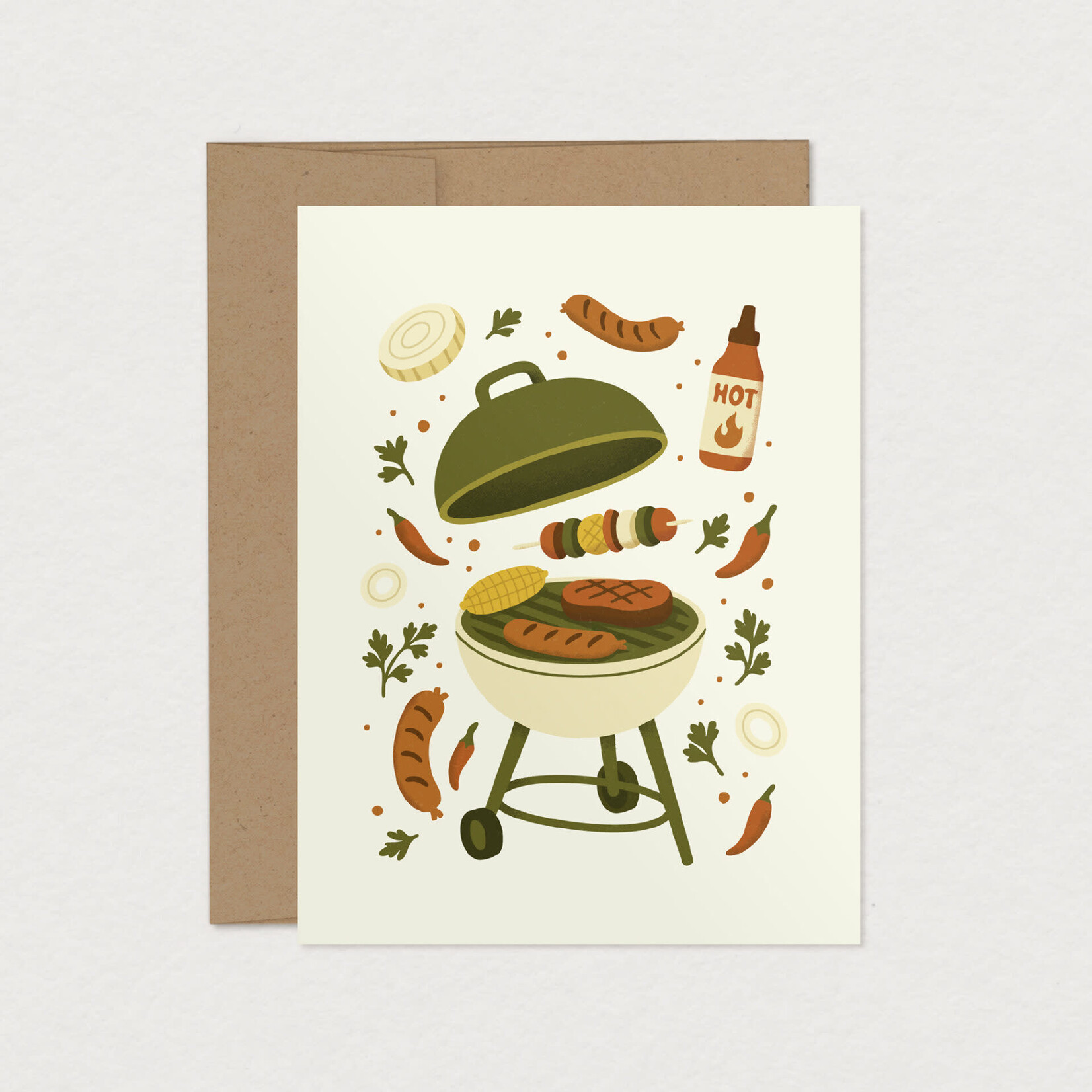 Carte de souhaits - Grillade