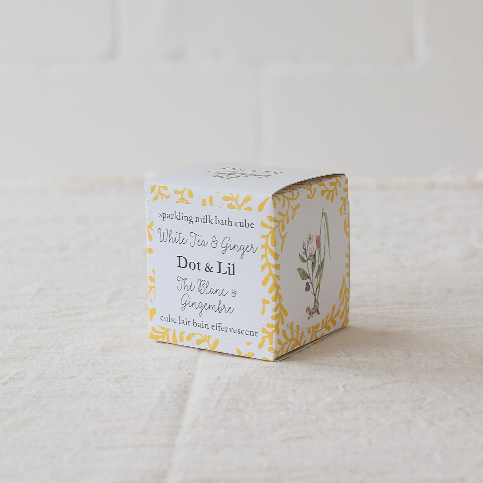 Cube lait de bain - Thé Blanc & Gingembre
