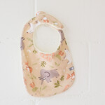 Cotton doubled-layered bib Animals