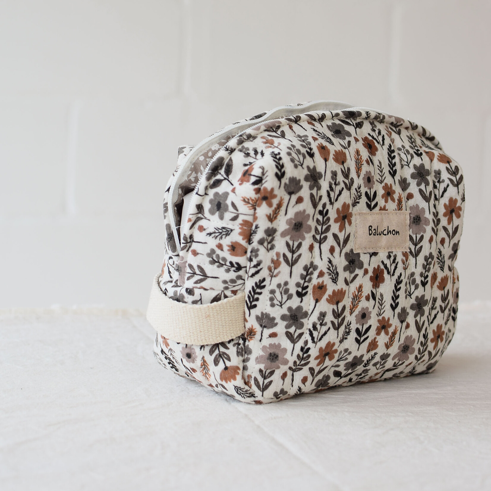 Trousse carrée en coton