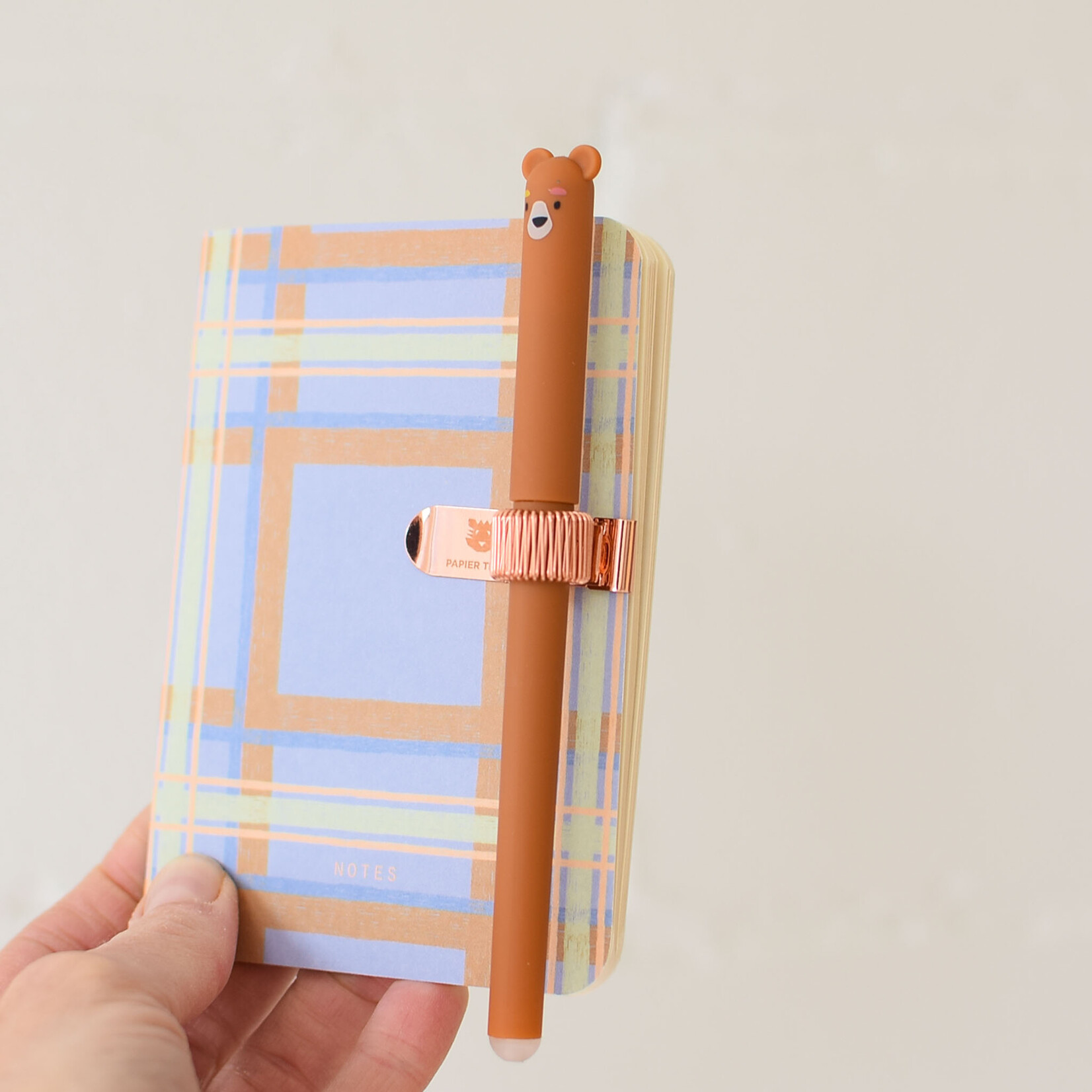Pen clip for notebook