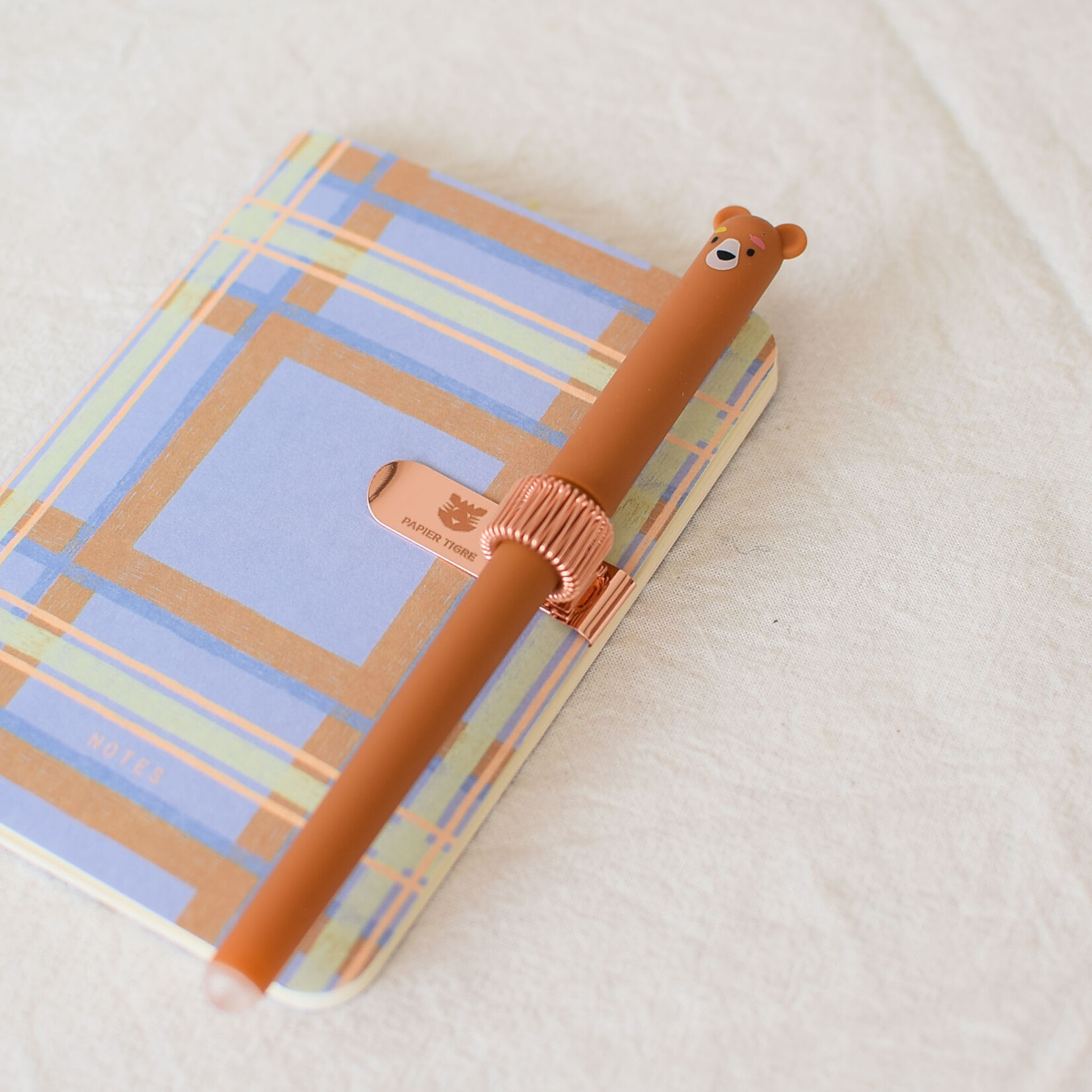 Pen clip for notebook