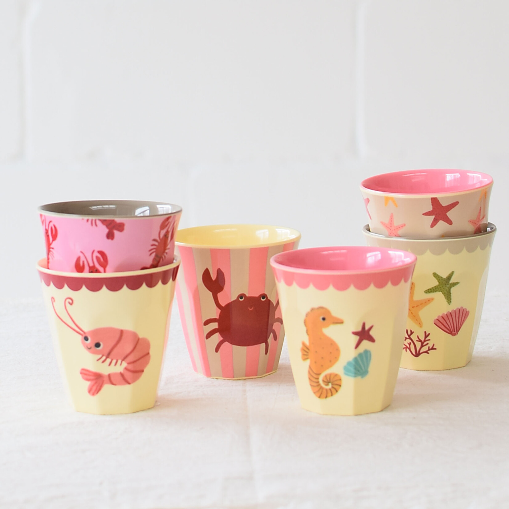 Set of 6 160ml cups - Ocean