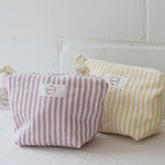 Striped Cosmetic Bag