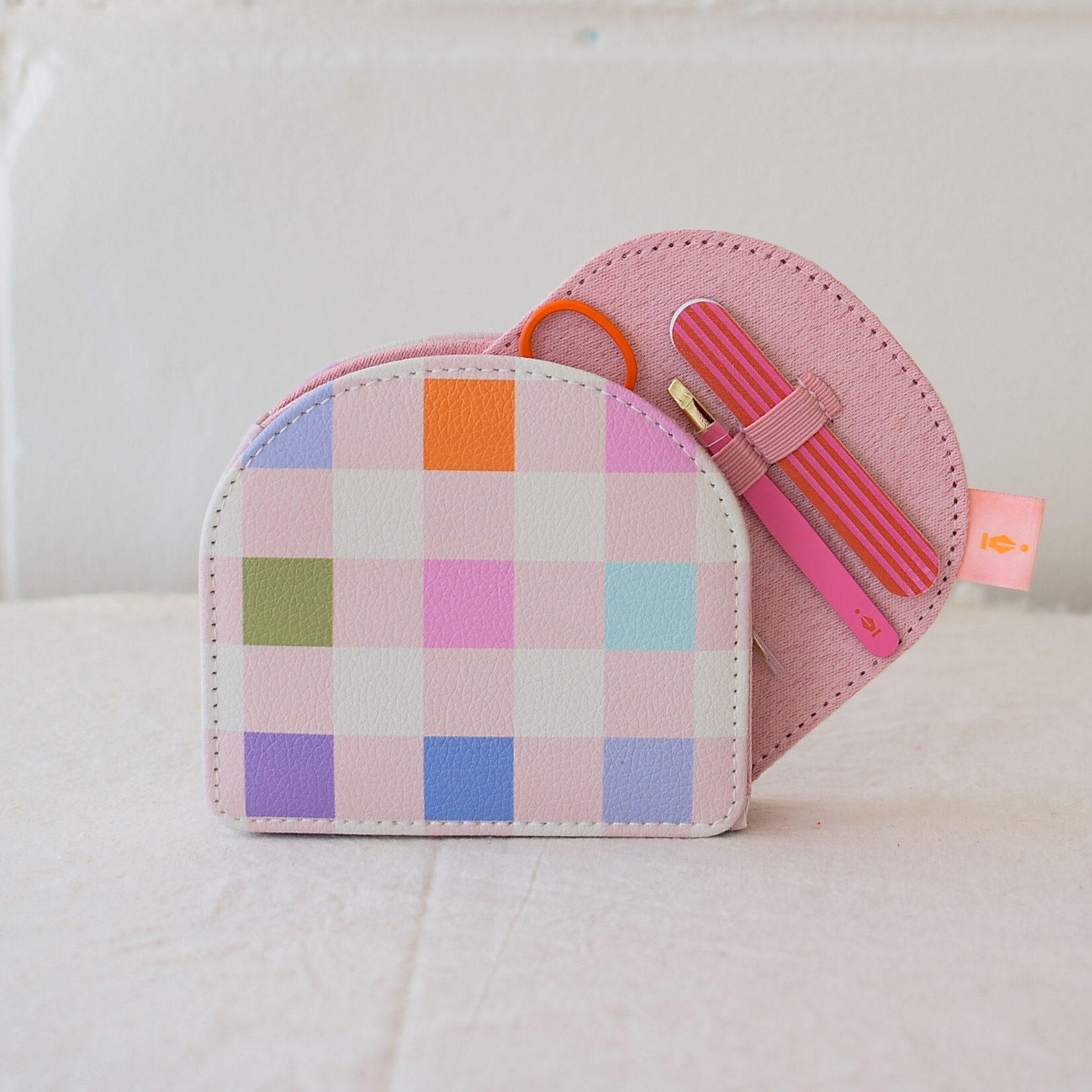 Checked Nail Care Kit