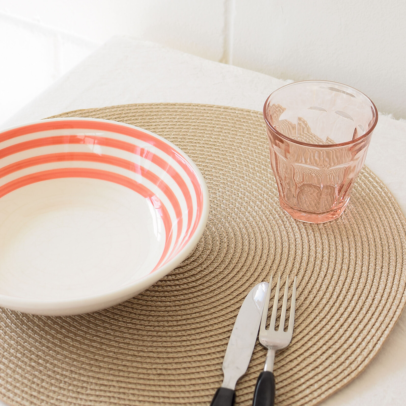 Napperon rond Taupe
