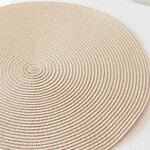 Taupe Round Placemat