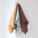 Striped linen and cotton dishcloths
