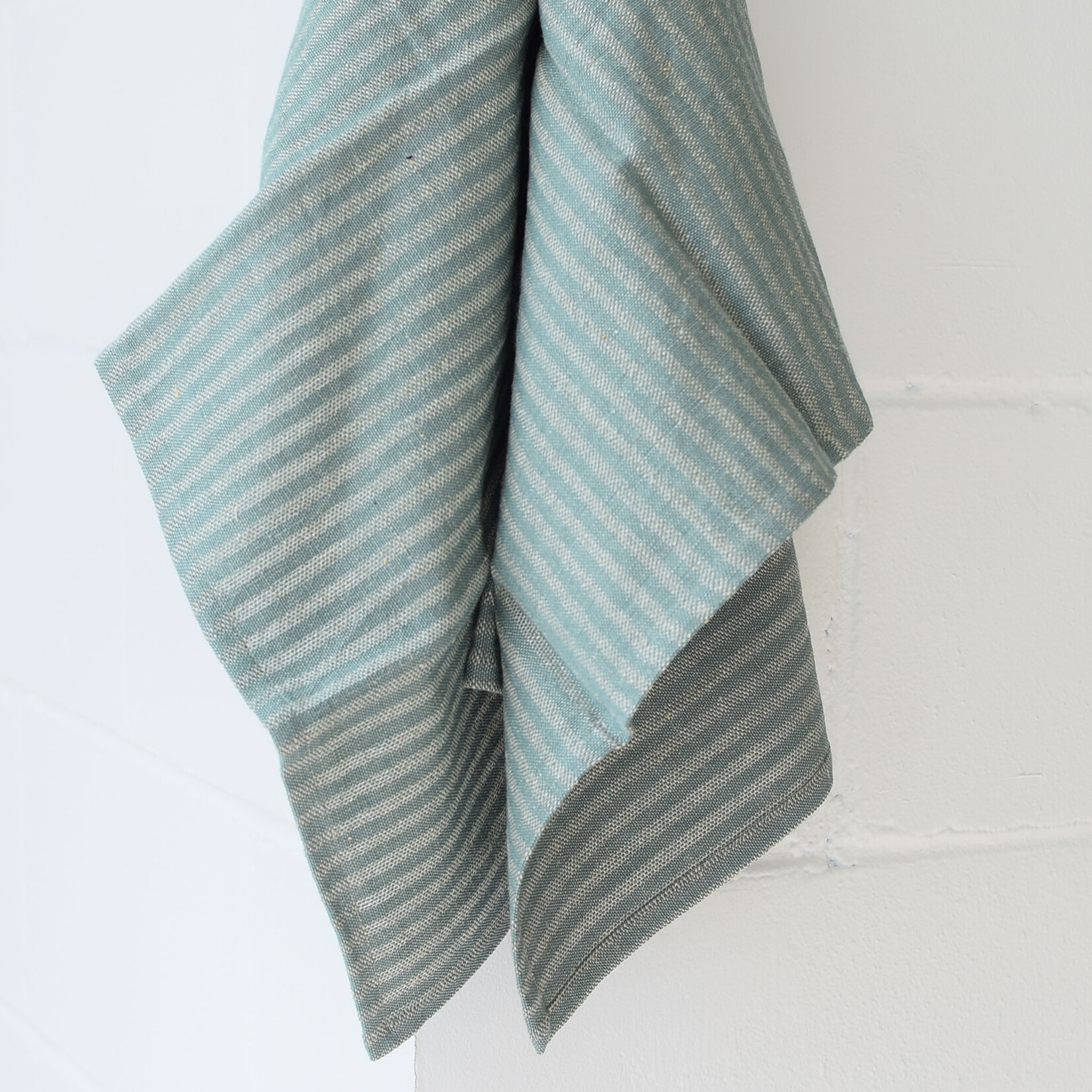 Striped linen and cotton dishcloths