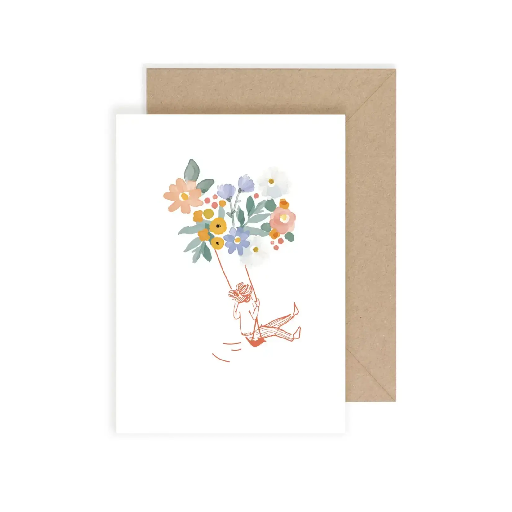 Carte de souhaits - Bonheur fleurs