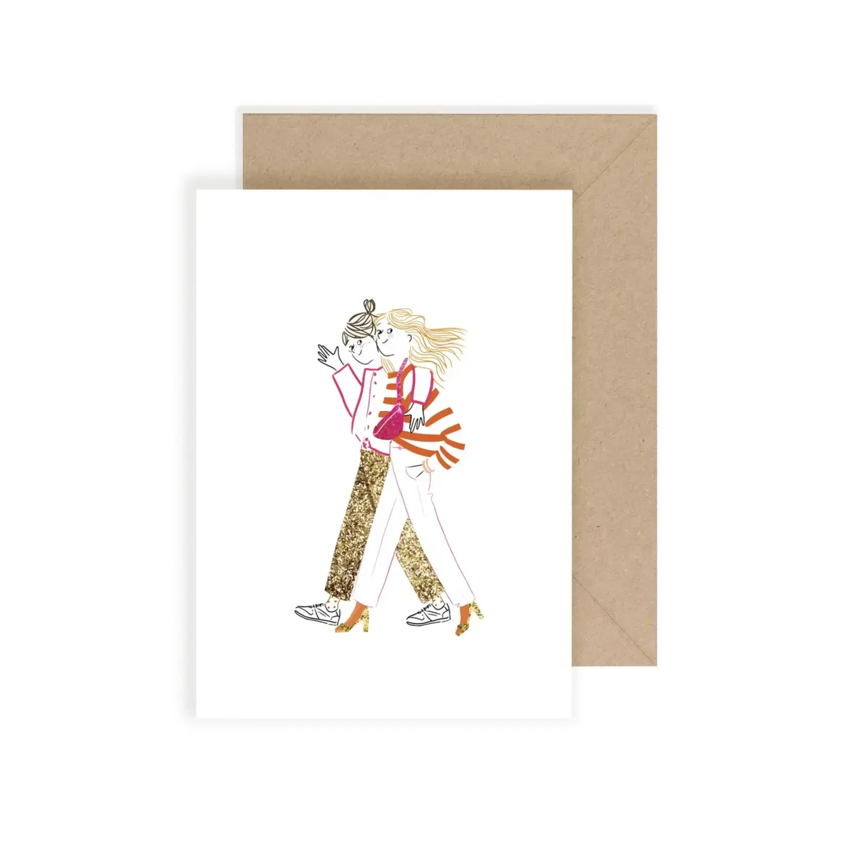 Greeting card - Hello girls