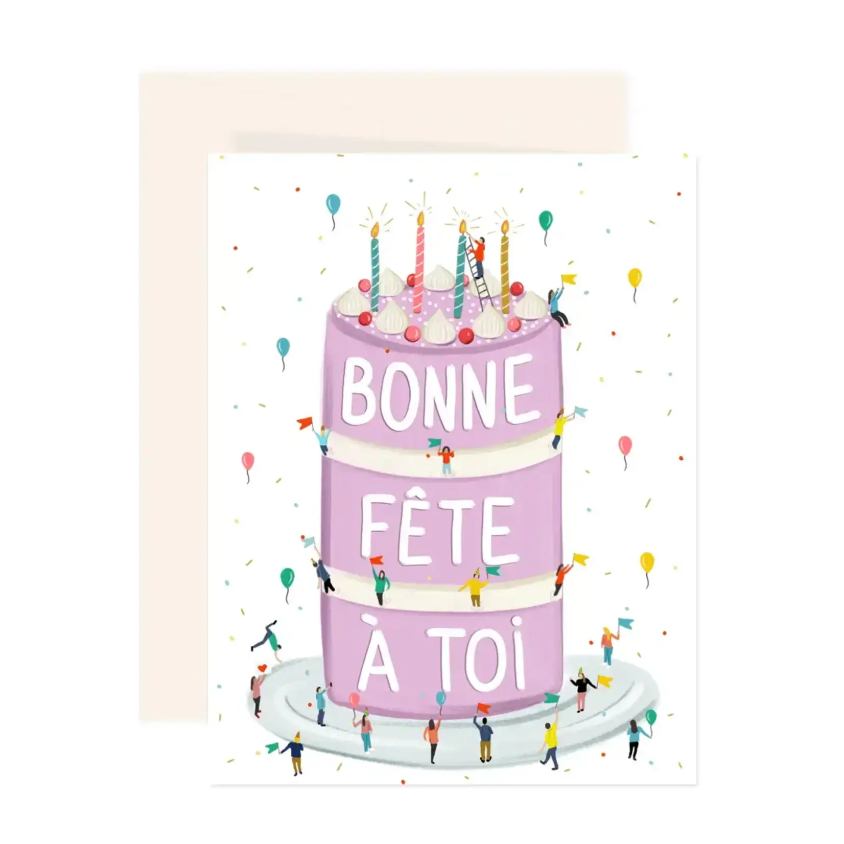Greeting card - Happy birthday (french)