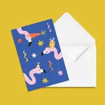 Card -  Festive Flamingos