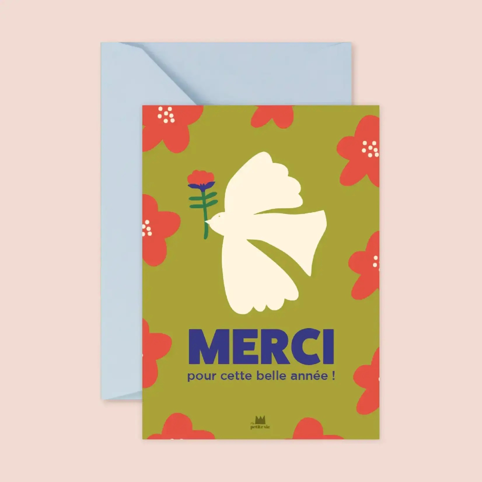 Ma Petite Vie Greeting card - Thank you for this year (french)