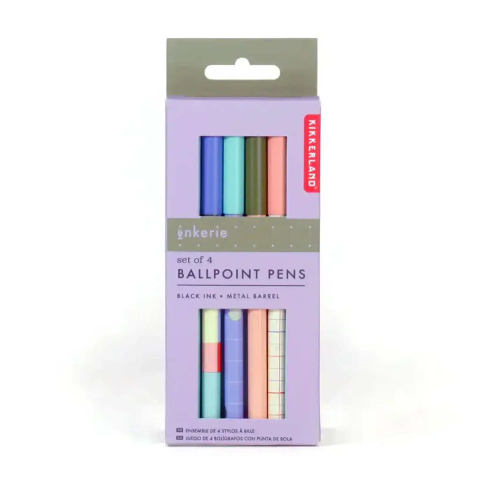 Set of 4 ballpoint pens