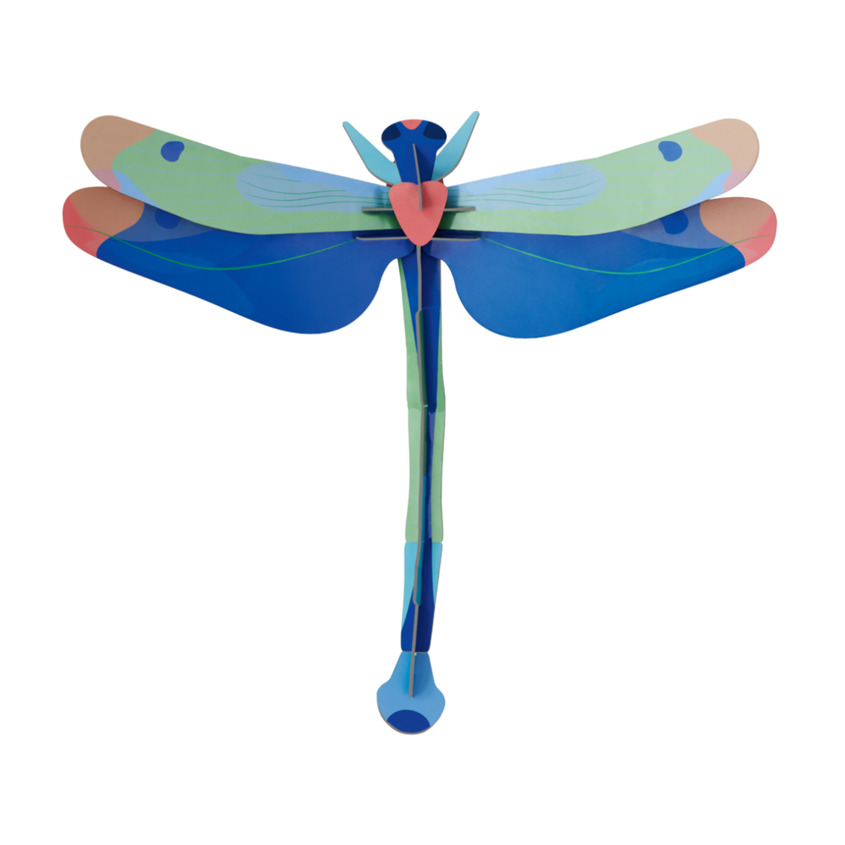 Kit 3D - Grande libellule bleue