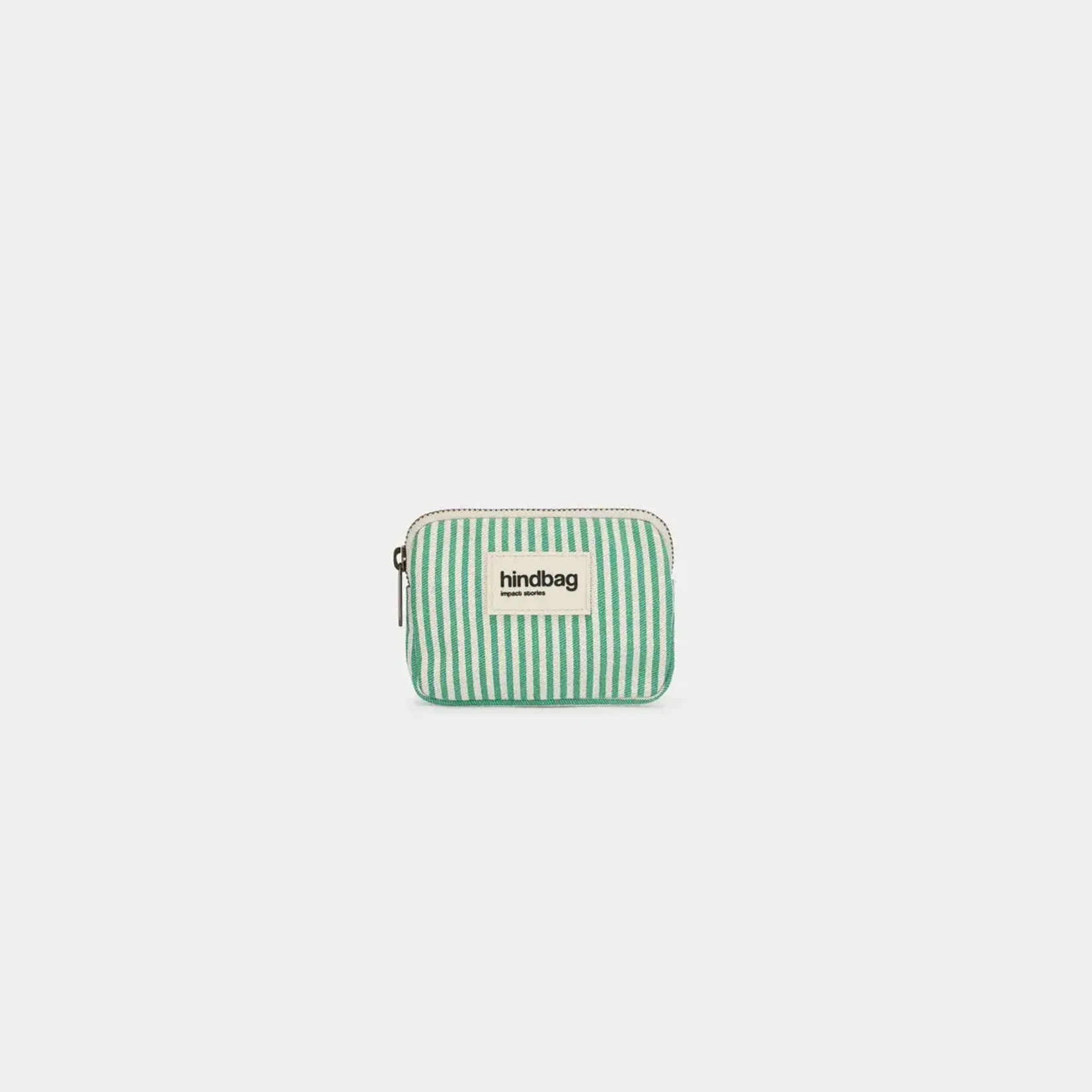 Porte monnaie Hindbag Rayures Vertes