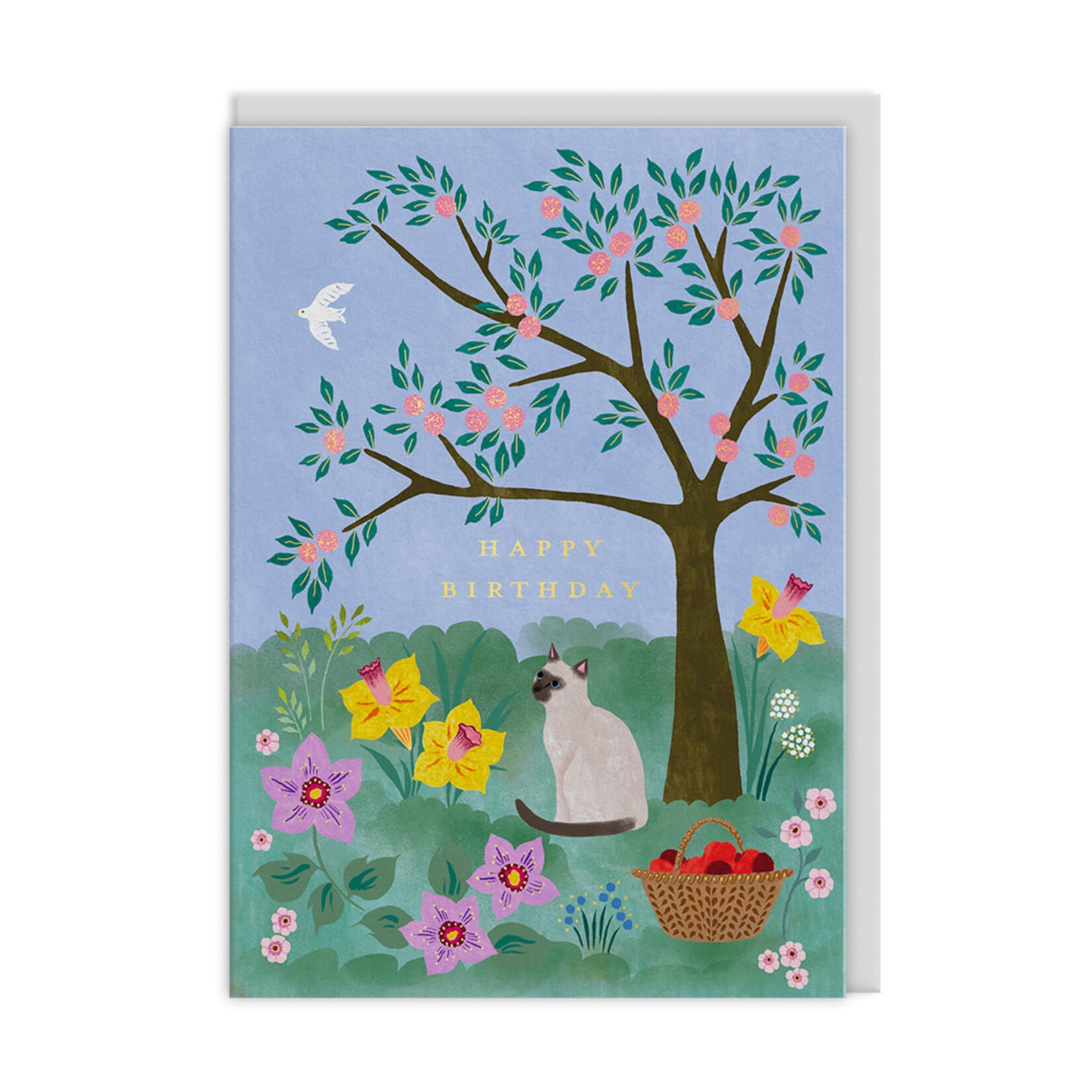 Greeting Card - Garden Kitty