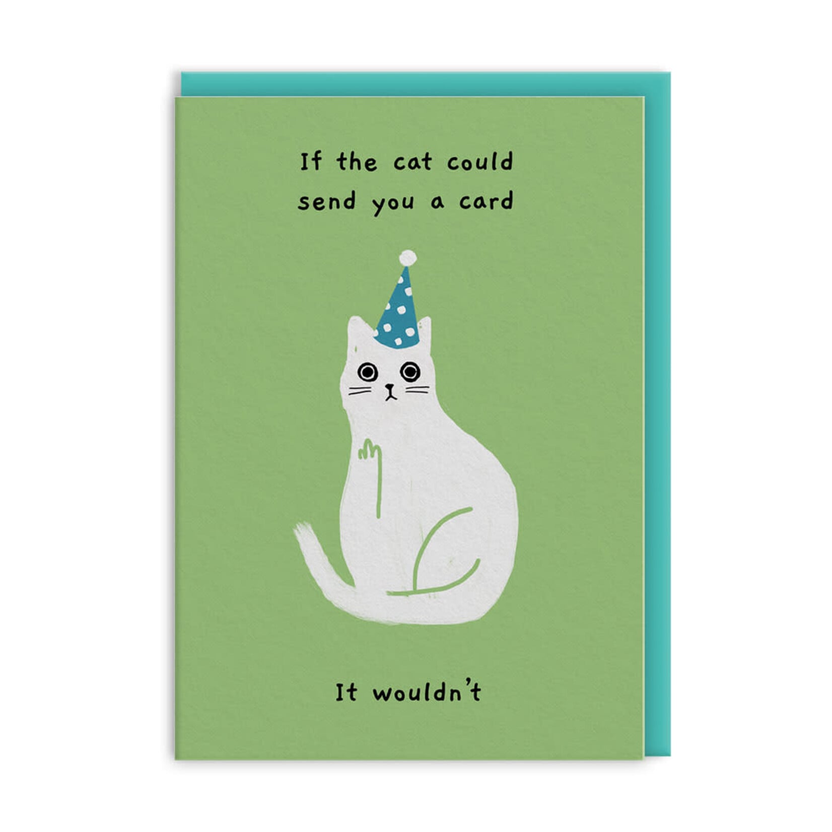 Carte  de souhaits - Le chat ne voulait pas...