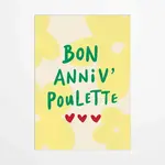 MY 365 Carte postale - Poulette