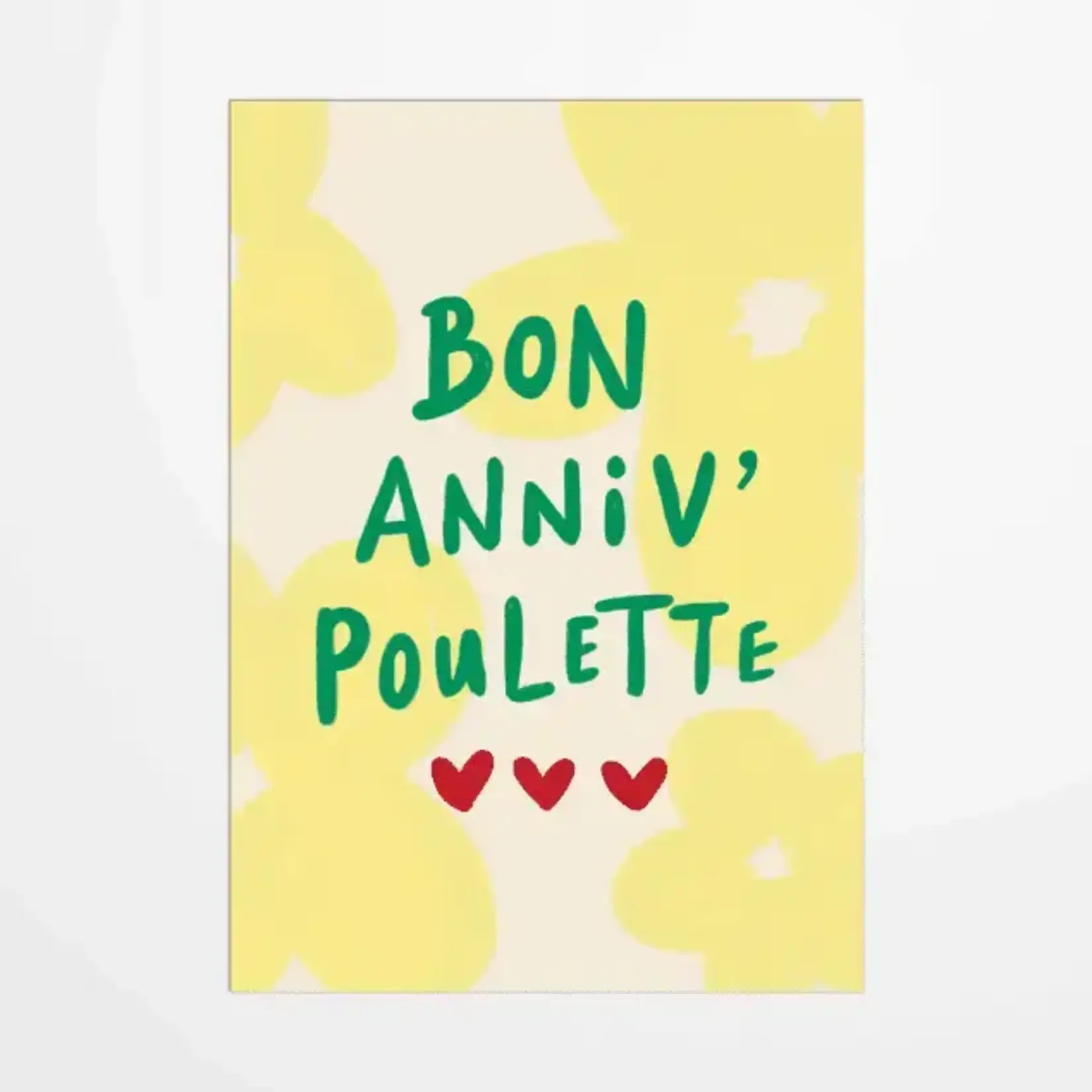 MY 365 Postcard - Bon Anniv' Poulette (French)