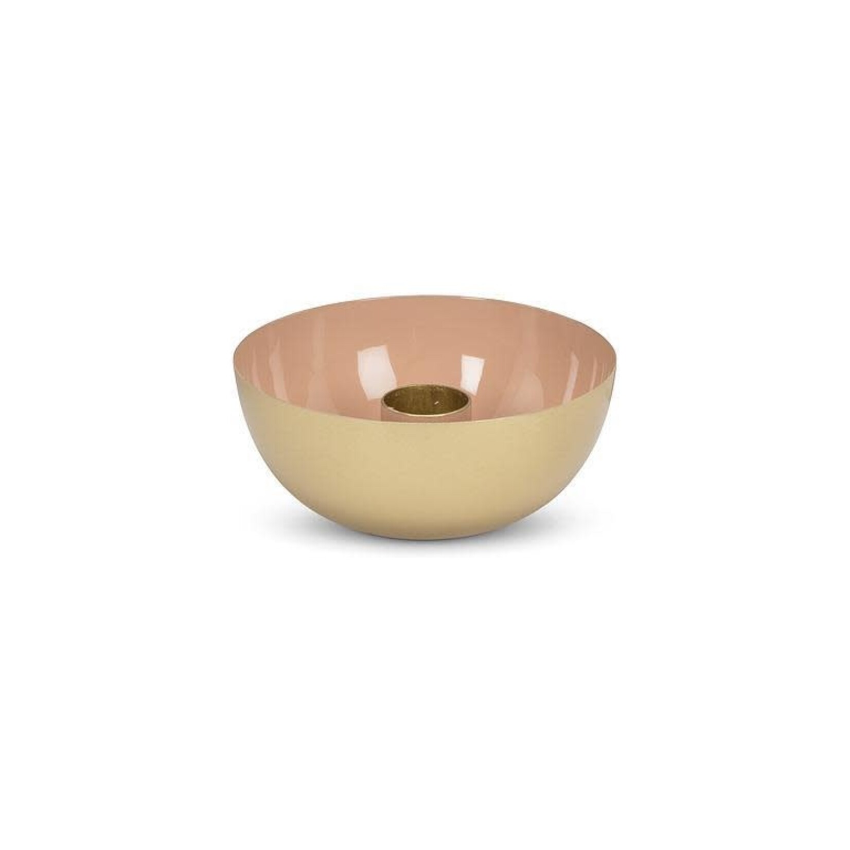 Round Enamel Candle Holder