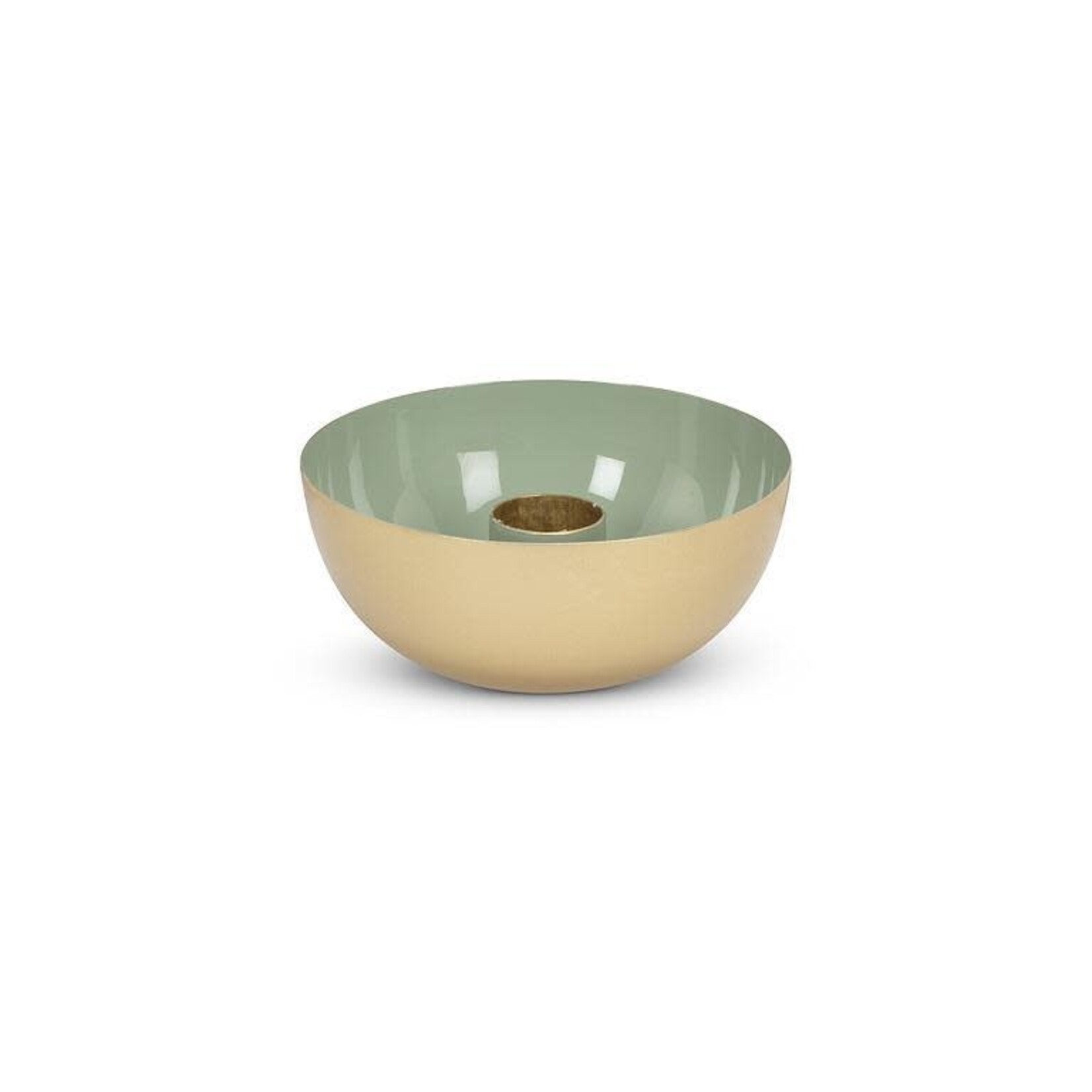 Round Enamel Candle Holder