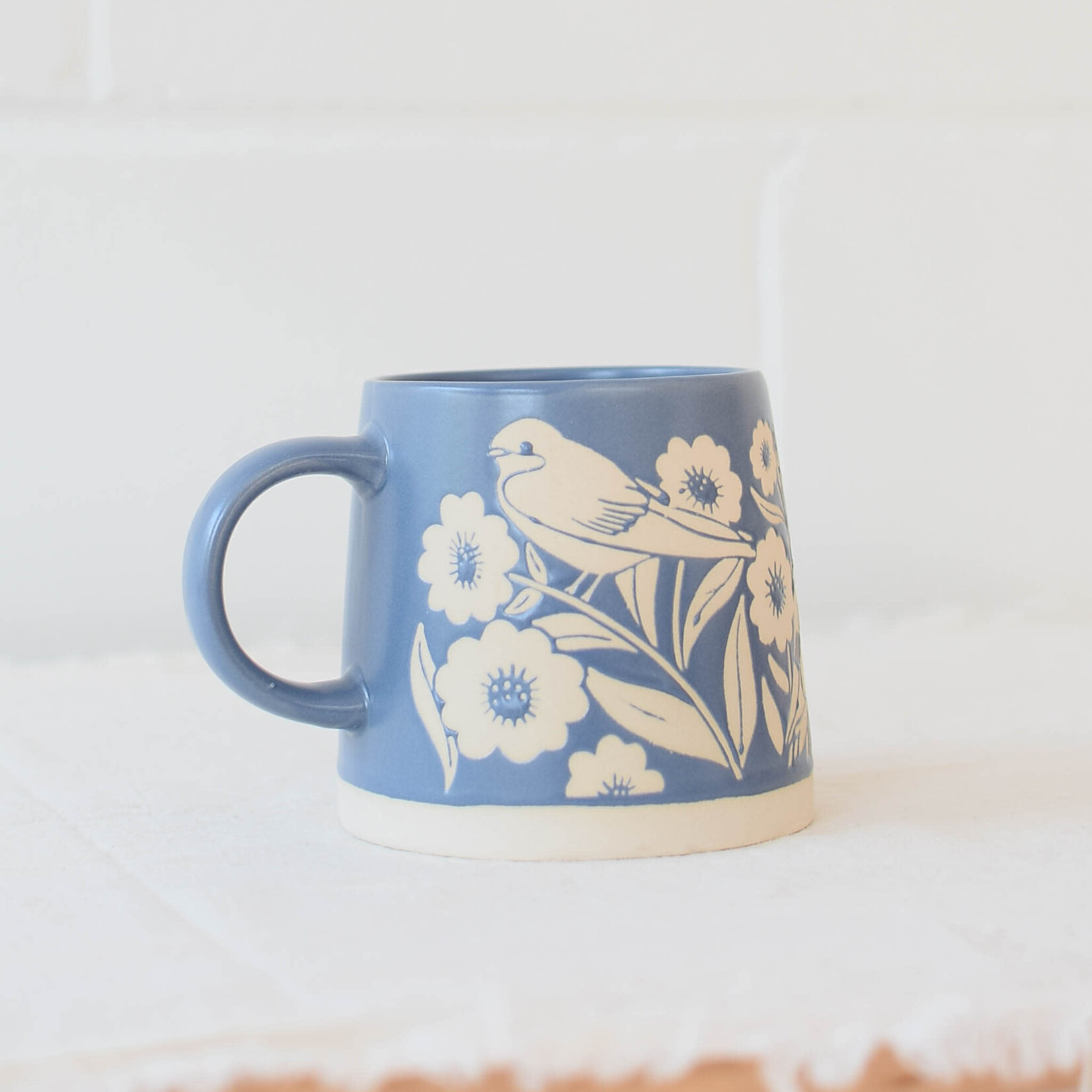 Blue bird mug
