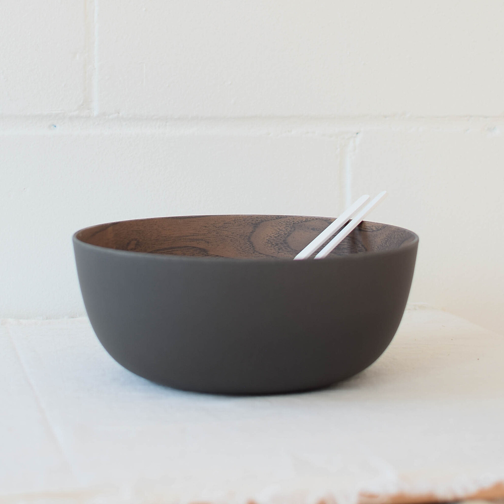 Bamboo Serving Bowl - Sand