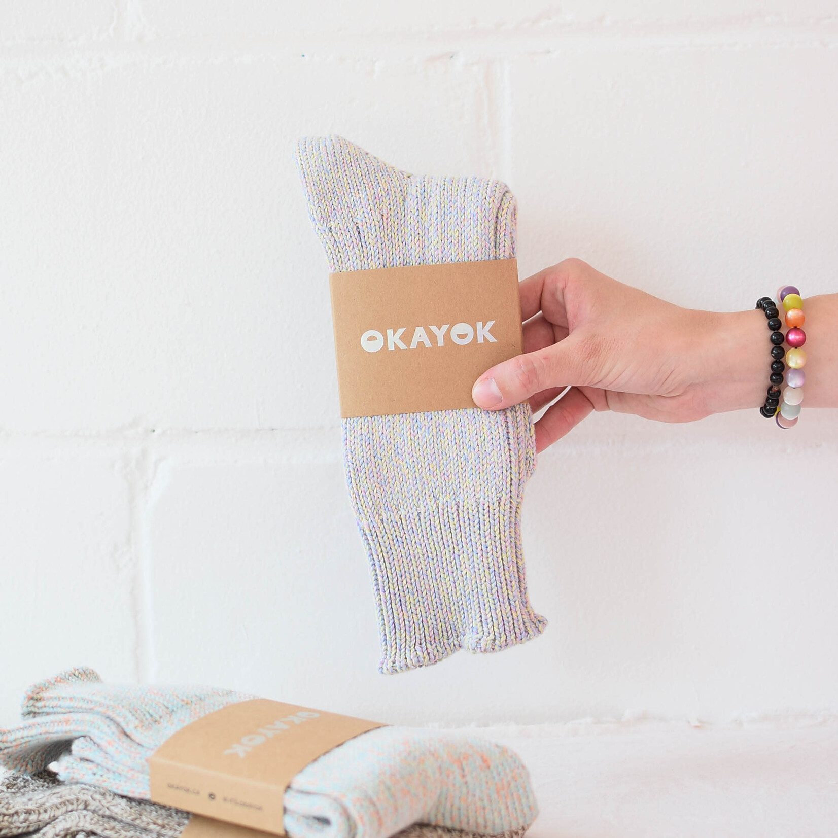 Chaussettes Thick Coton Pastel