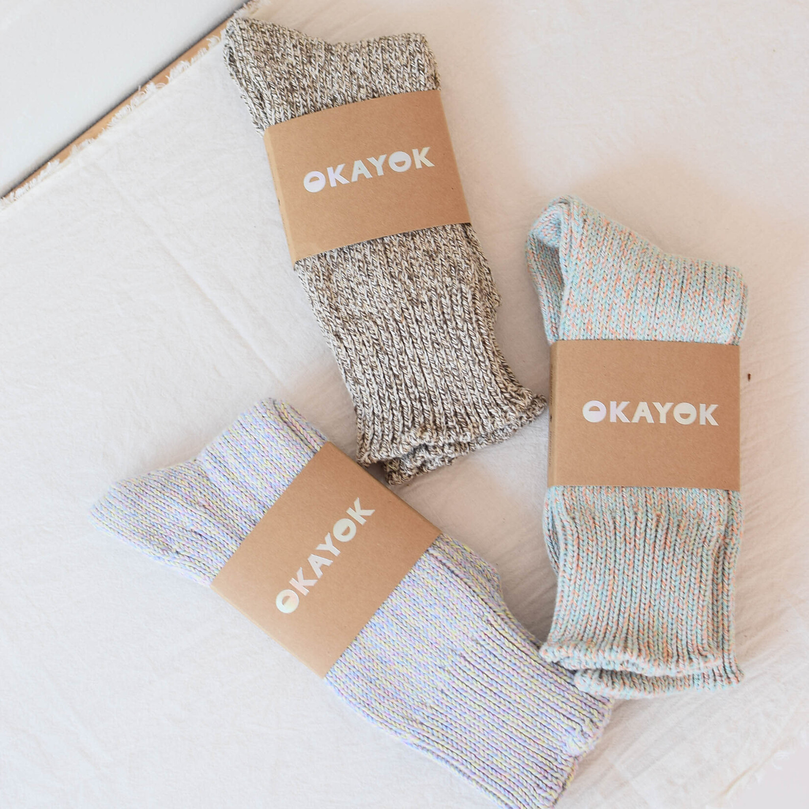 Chaussettes Thick Coton Pastel