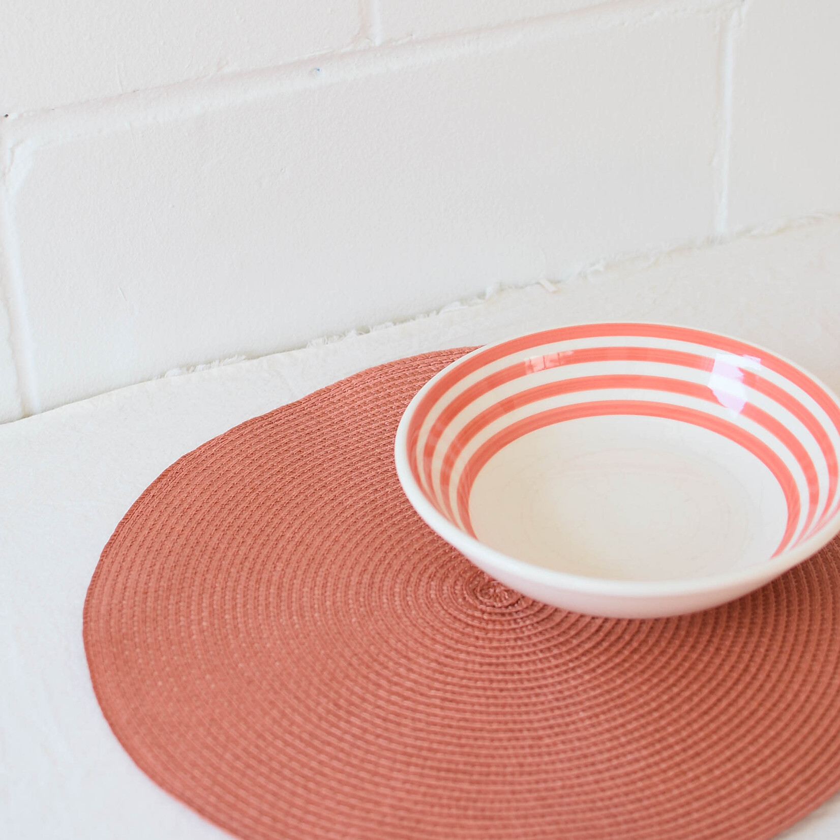 Orange Round Placemat