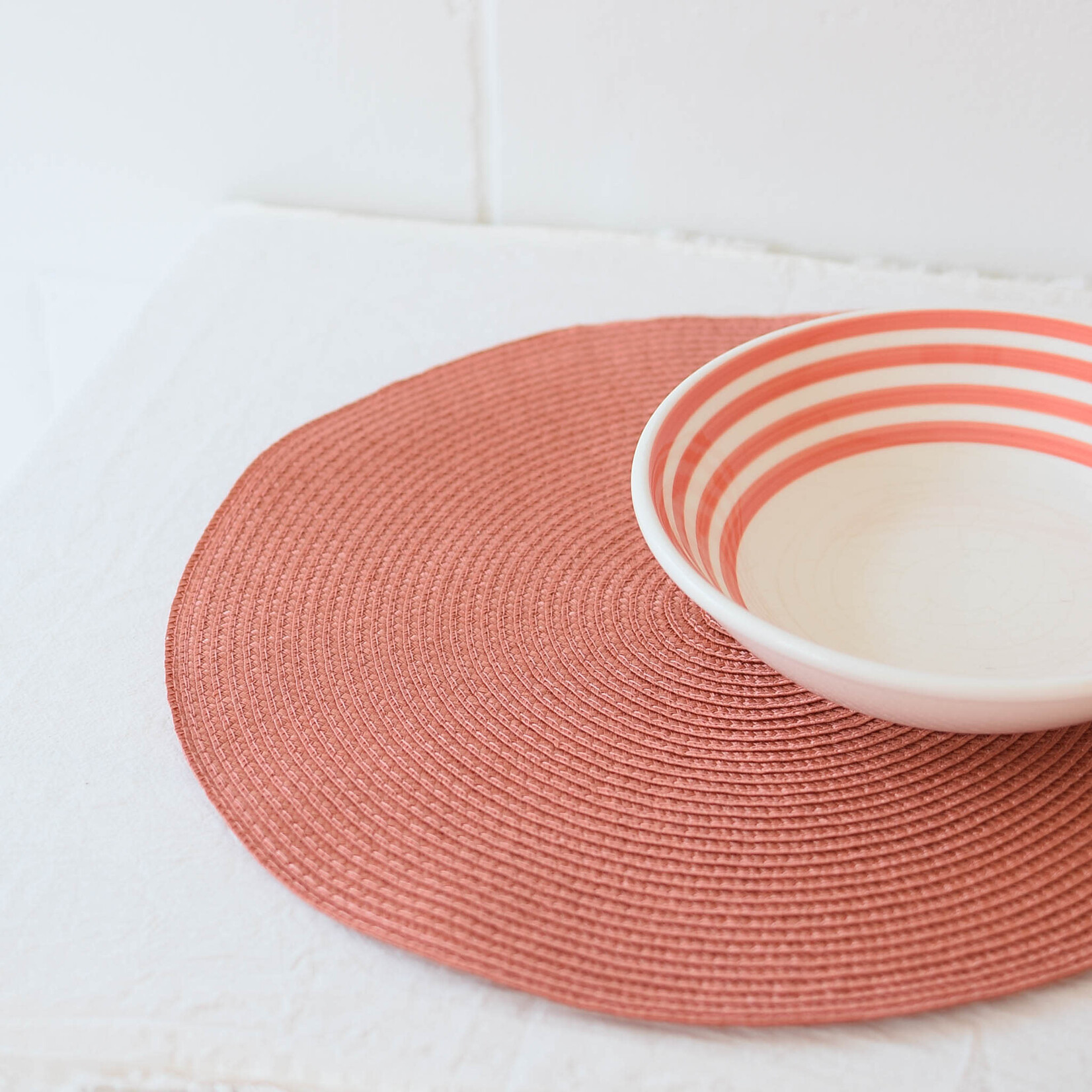 Orange Round Placemat