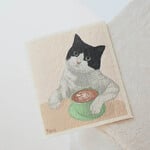 Lingette suédoise Chat café