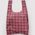 Standard Baggu Bag - Azalea Pink Tartan